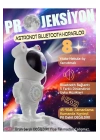 ÇOK SATAN Alüminyum Taşınabilir hoparlör Astronot Bluetooth Hoparlör - Projeksiyon, Gece Lambası, RGB LED, SD