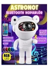 ÇOK SATAN Alüminyum Taşınabilir hoparlör Astronot Bluetooth Hoparlör - Projeksiyon, Gece Lambası, RGB LED, SD