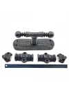 ÇOK SATAN Antika Tarz Dekoratif Pirinç Üstten İspanyolet - 133x40 Mm, Oksit