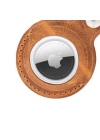 ÇOK SATAN Apple AirTag Uyumlu Deri Anahtarlık, G19 Taba