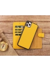 ÇOK SATAN Apple iPhone 11 Pro Max Uyumlu Deri Cüzdanlı Kılıf FL12 Sarı