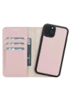 ÇOK SATAN Apple iPhone 11 Pro Uyumlu Deri Cüzdanlı Kılıf Pembe