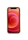 ÇOK SATAN Apple iPhone 12 mini Uyumlu Deri Arka Kapak ROCK RST2EF Taba