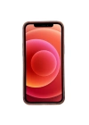 ÇOK SATAN Apple iPhone 12 Pro Max Uyumlu Deri Arka Kapak ROCK G2 Kahve