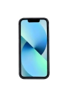 ÇOK SATAN Apple iPhone 13 Pro Max Uyumlu Deri Arka Kapak ROCK RST1 Siyah