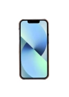ÇOK SATAN Apple iPhone 13 Pro Max Uyumlu Deri Arka Kapak UJ RST2EF Taba