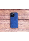 ÇOK SATAN Apple iPhone 13 Pro Uyumlu Deri Cüzdanlı Kılıf Lacivert