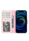 ÇOK SATAN Apple iPhone 13 Uyumlu Deri Cüzdanlı Kılıf NU2 Pembe