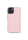 ÇOK SATAN Apple iPhone 13 Uyumlu Deri Cüzdanlı Kılıf Toz Pembe