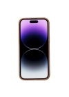 ÇOK SATAN Apple iPhone 14 Pro Max Uyumlu Deri Arka Kapak ROCK RST2E