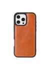 ÇOK SATAN Apple iPhone 16 Pro uyumlu, Hakiki Deri, El Yapımı, Cüzdanlı Kılıf, Leopar