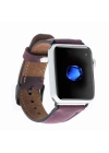 ÇOK SATAN Apple Watch Uyumlu Deri Kordon 38-40-41mm G7 Mor