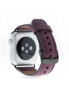 ÇOK SATAN Apple Watch Uyumlu Deri Kordon 38-40-41mm G7 Mor