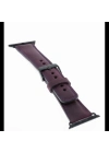 ÇOK SATAN Apple Watch Uyumlu Deri Kordon 38-40-41mm G7 Mor