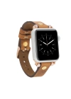 ÇOK SATAN Apple Watch Uyumlu Deri Kordon 38-40-41mm GT G19 Taba