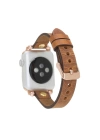 ÇOK SATAN Apple Watch Uyumlu Deri Kordon 38-40-41mm GT G19 Taba