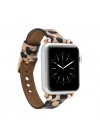 ÇOK SATAN Apple Watch Uyumlu Deri Kordon 38-40-41mm GT LE02N