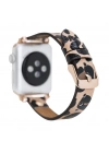 ÇOK SATAN Apple Watch Uyumlu Deri Kordon 38-40-41mm GT LE02N
