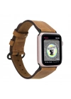 ÇOK SATAN Apple Watch Uyumlu Deri Kordon 38-40-41mm Roma G19 Taba