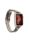 ÇOK SATAN Apple Watch Uyumlu Deri Kordon 38-40-41mm RT RST1 Siyah