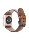ÇOK SATAN Apple Watch Uyumlu Deri Kordon 38-40-41mm RTST2EF Taba