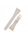 ÇOK SATAN Apple Watch Uyumlu Deri Kordon 38-40-41mm Slim ERC3 Bej