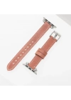 ÇOK SATAN Apple Watch Uyumlu Deri Kordon 38-40-41mm Slim G17