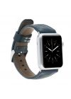 ÇOK SATAN Apple Watch Uyumlu Deri Kordon 38-40-41mm SNB Lacivert