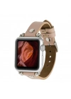 ÇOK SATAN Apple Watch Uyumlu Deri Kordon 38-40-41mm ST NU1 Pembe