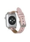 ÇOK SATAN Apple Watch Uyumlu Deri Kordon 38-40-41mm ST NU2 Pembe