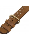 ÇOK SATAN Apple Watch Uyumlu Deri Kordon 42-44-45mm Aqua V18 Taba