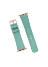 ÇOK SATAN Apple Watch Uyumlu Deri Kordon 42-44-45mm BRN7 Yeşil