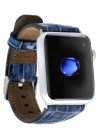 ÇOK SATAN Apple Watch Uyumlu Deri Kordon 42-44-45mm Croco YK07