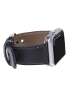 ÇOK SATAN Apple Watch Uyumlu Deri Kordon 42-44-45mm CZ01 Lacivert