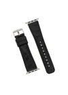 ÇOK SATAN Apple Watch Uyumlu Deri Kordon 42-44-45mm DE5 Siyah