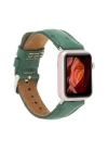 ÇOK SATAN Apple Watch Uyumlu Deri Kordon 42-44-45mm DE6 Yeşil