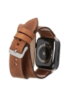 ÇOK SATAN Apple Watch Uyumlu Deri Kordon 42-44-45mm DT G2