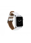 ÇOK SATAN Apple Watch Uyumlu Deri Kordon 42-44-45mm F3 Beyaz