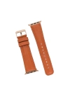 ÇOK SATAN Apple Watch Uyumlu Deri Kordon 42-44-45mm F5 Taba