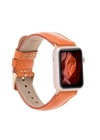 ÇOK SATAN Apple Watch Uyumlu Deri Kordon 42-44-45mm F5 Taba