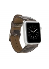 ÇOK SATAN Apple Watch Uyumlu Deri Kordon 42-44-45mm Kamuflaj Bej