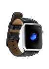 ÇOK SATAN Apple Watch Uyumlu Deri Kordon 42-44-45mm Kroko Siyah