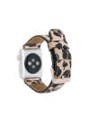 ÇOK SATAN Apple Watch Uyumlu Deri Kordon 42-44-45mm Leopar NE