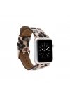 ÇOK SATAN Apple Watch Uyumlu Deri Kordon 42-44-45mm Leopar NE