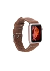 ÇOK SATAN Apple Watch Uyumlu Deri Kordon 42-44-45mm NM1-AS2 Taba