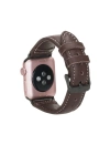 ÇOK SATAN Apple Watch Uyumlu Deri Kordon 42-44-45mm NM1-AS3 Kahve