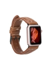 ÇOK SATAN Apple Watch Uyumlu Deri Kordon 42-44-45mm NM3-AS2 Taba