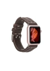 ÇOK SATAN Apple Watch Uyumlu Deri Kordon 42-44-45mm NM3-AS3 Kahve