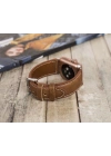 ÇOK SATAN Apple Watch Uyumlu Deri Kordon 42-44-45mm NM4-AS2 Taba