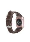 ÇOK SATAN Apple Watch Uyumlu Deri Kordon 42-44-45mm NM4-AS4 Kahve
